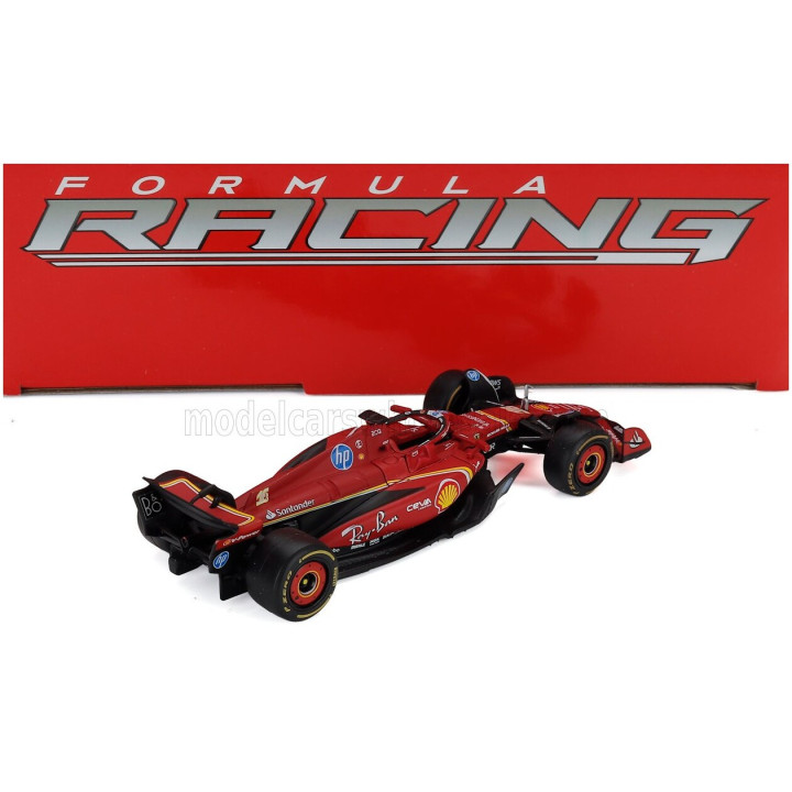 BURAGO FERRARI SET F1 CHARLES LECLERC SF-23 TEAM SCUDERIA FERRARI SF23 N 16 MONZA ITALY GP 2023 - 3X SF-24 TEAM SCUDERIA