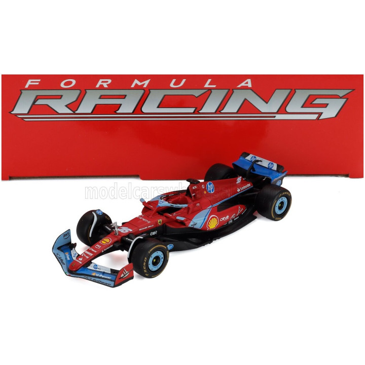BURAGO FERRARI SET F1 CHARLES LECLERC SF-23 TEAM SCUDERIA FERRARI SF23 N 16 MONZA ITALY GP 2023 - 3X SF-24 TEAM SCUDERIA