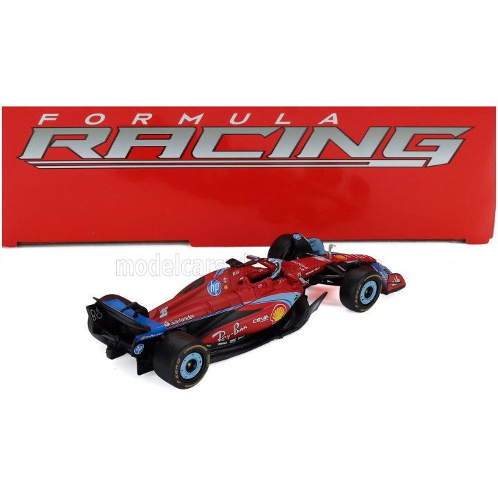 BURAGO FERRARI SET F1 CHARLES LECLERC SF-23 TEAM SCUDERIA FERRARI SF23 N 16 MONZA ITALY GP 2023 - 3X SF-24 TEAM SCUDERIA