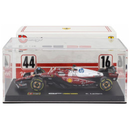 BURAGO FERRARI F1 SF-25 TEAM SCUDERIA FERRARI HP N 16 MONZA ITALY GP 2025 CHARLES LECLERC - NIKI LAUDA 50th ANNIVERSARY WORLD