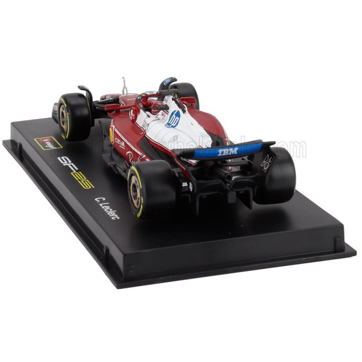 BURAGO FERRARI F1 SF-25 TEAM SCUDERIA FERRARI HP N 16 MONZA ITALY GP 2025 CHARLES LECLERC - NIKI LAUDA 50th ANNIVERSARY WORLD