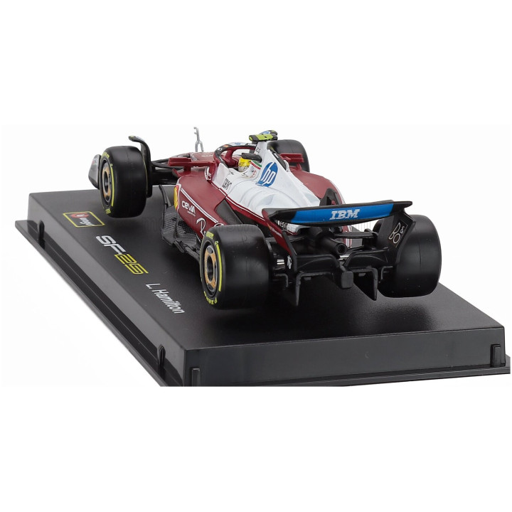 BURAGO FERRARI F1 SF-25 TEAM SCUDERIA FERRARI HP N 44 MONZA ITALY GP 2025 LEWIS HAMILTON - NIKI LAUDA 50th ANNIVERSARY WORLD
