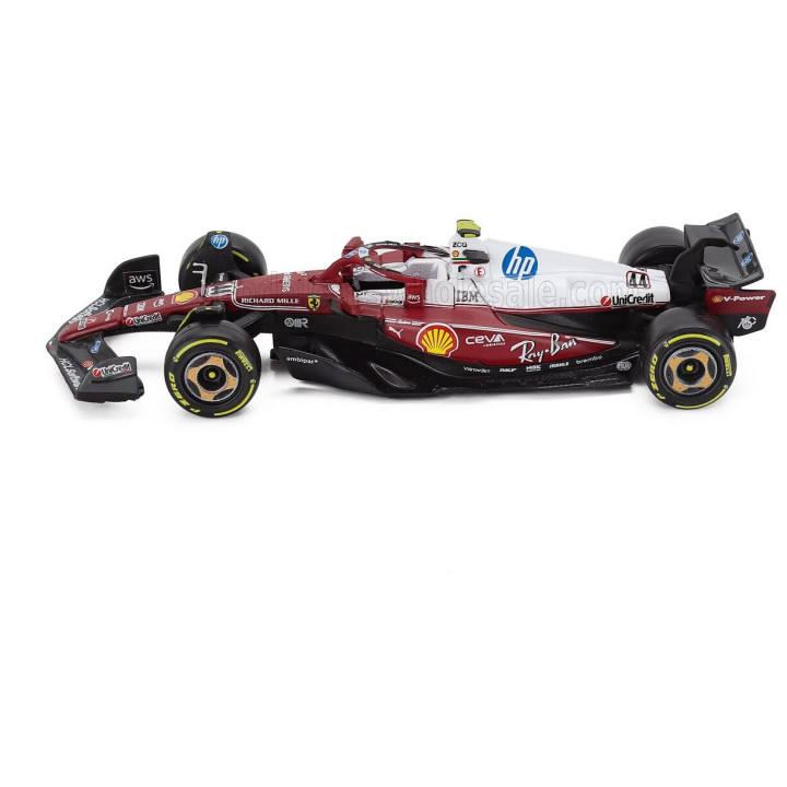 BURAGO FERRARI F1 SF-25 TEAM SCUDERIA FERRARI HP N 44 MONZA ITALY GP 2025 LEWIS HAMILTON - NIKI LAUDA 50th ANNIVERSARY WORLD