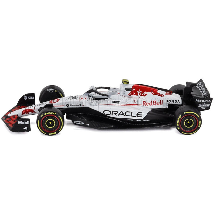 BURAGO RED BULL F1 RB21 TEAM ORACLE RED BULL RACING N 22 JAPAN GP 2025 YUKI TSUNODA - WHITE RED 1/43