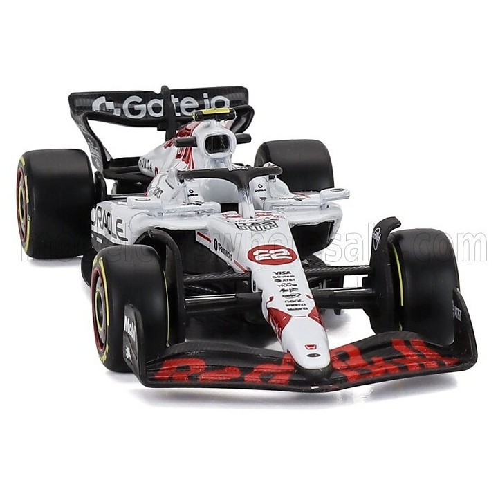 BURAGO RED BULL F1 RB21 TEAM ORACLE RED BULL RACING N 22 JAPAN GP 2025 YUKI TSUNODA - WHITE RED 1/43
