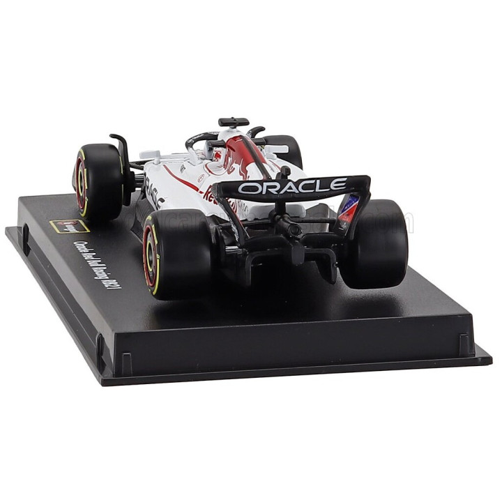 BURAGO RED BULL F1 RB21 TEAM ORACLE RED BULL RACING N 1 WINNER JAPAN GP 2025 MAX VERSTAPPEN - WITH PILOT AND SHOWCASE - WHITE