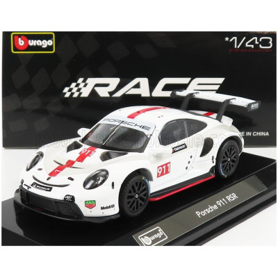 BURAGO PORSCHE 911 991 RSR N 911 COUPE 2019 - WHITE 1/43