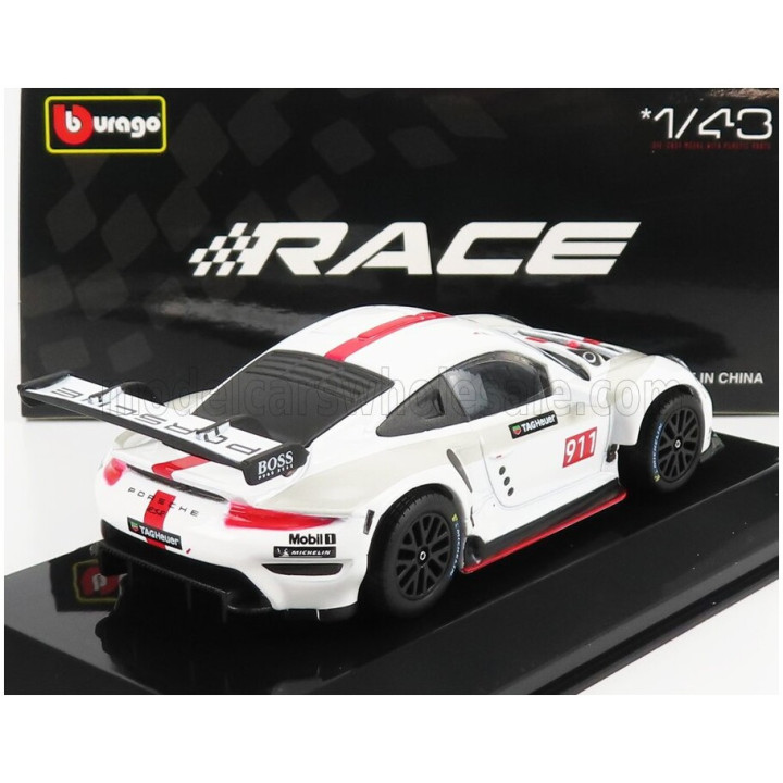 BURAGO PORSCHE 911 991 RSR N 911 COUPE 2019 - WHITE 1/43