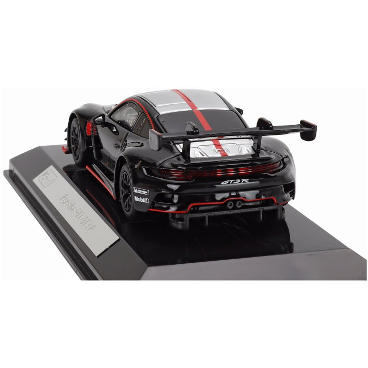 BURAGO PORSCHE 911 992 GT3 R N 0 RACING BASE COUPE 2023 - CON VETRINA - WITH SHOWCASE - BLACK 1/43