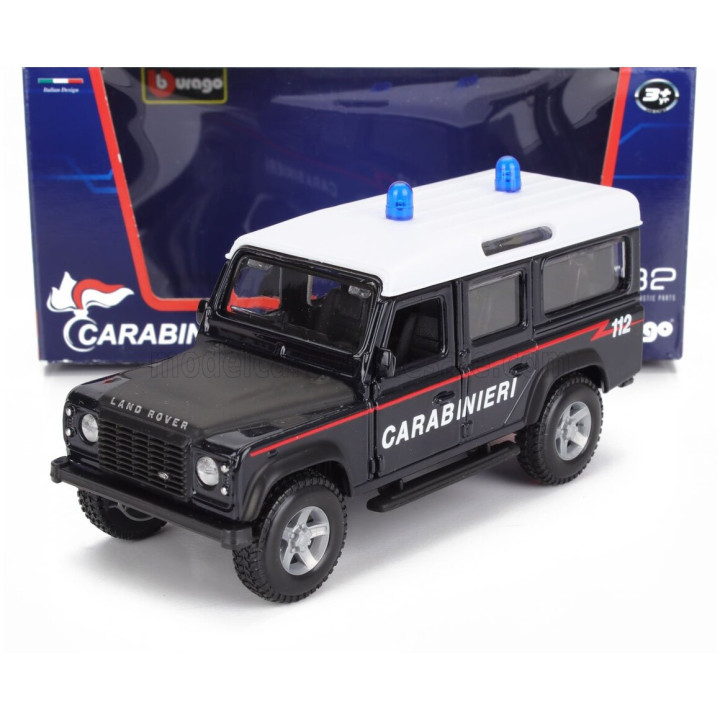 BURAGO LAND ROVER DEFENDER 110 STATION WAGON CARABINIERI 1995 - BLUE 1/32
