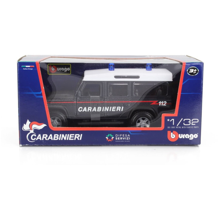 BURAGO LAND ROVER DEFENDER 110 STATION WAGON CARABINIERI 1995 - BLUE 1/32