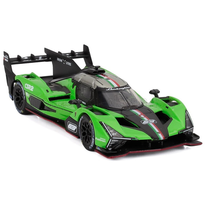 BURAGO LAMBORGHINI SC63 3.8L V8 TURBO TEAM LAMBORGHINI IRON LYNX N 63 24h LE MANS 2024 DANIIL KVYAT - MIRKO BORTOLOTTI