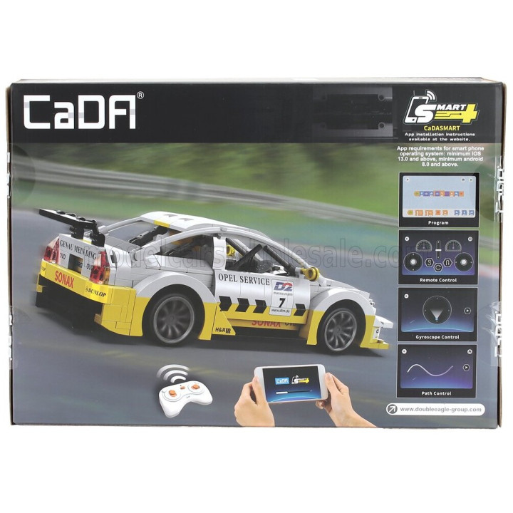 CADA OPEL RC ASTRA V8 COUPE N 7 2019 - 330 pcs - WHITE YELLOW 1/20