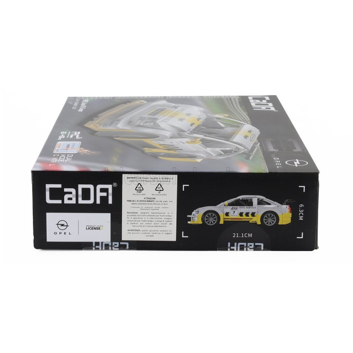 CADA OPEL RC ASTRA V8 COUPE N 7 2019 - 330 pcs - WHITE YELLOW 1/20