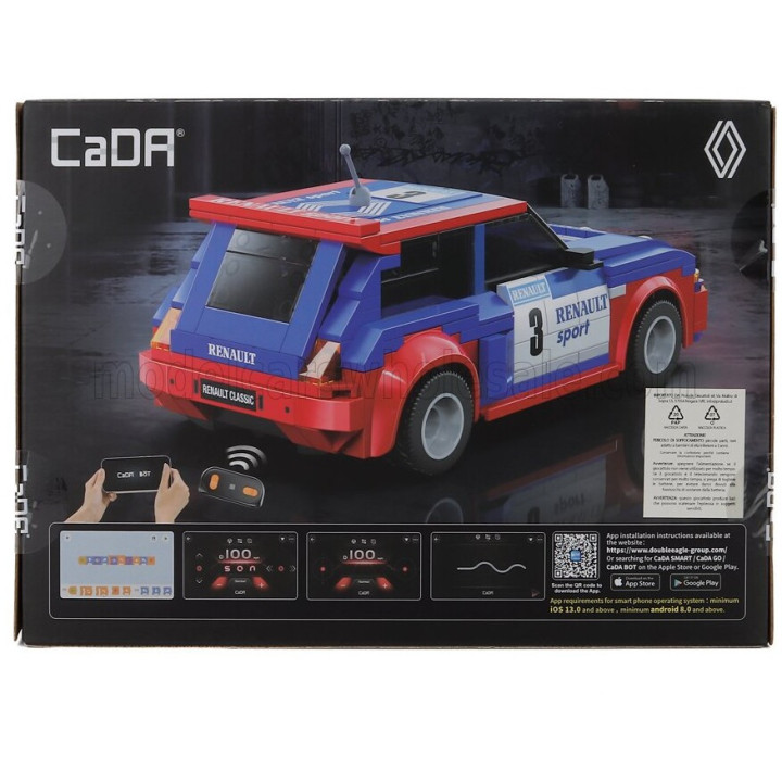 CADA RENAULT R5 MAXI TURBO N 3 1981 - 282 pcs - BLUE RED 1/20
