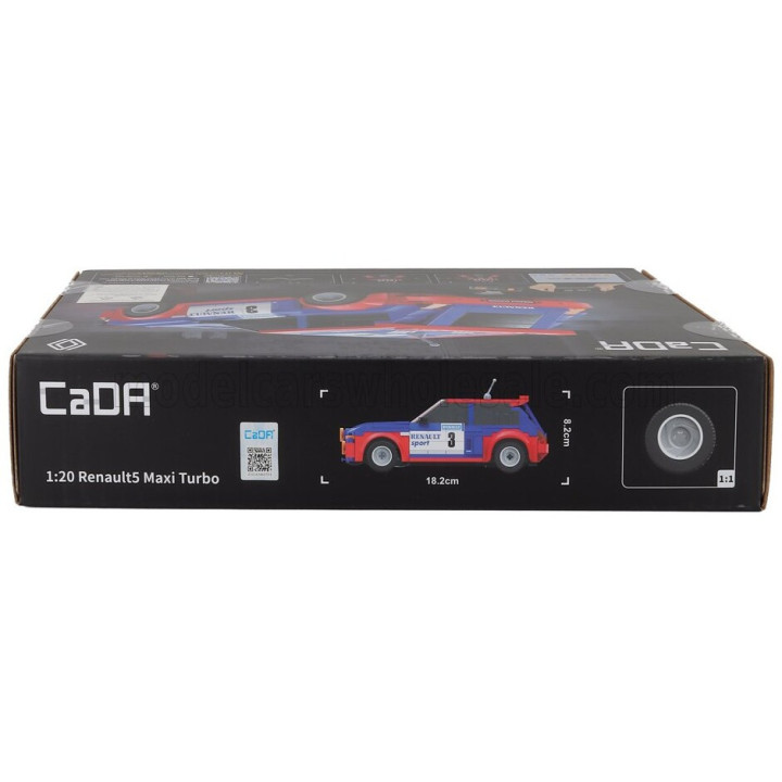 CADA RENAULT R5 MAXI TURBO N 3 1981 - 282 pcs - BLUE RED 1/20