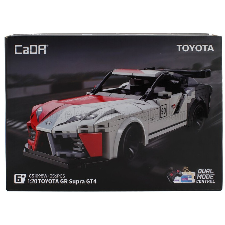 CADA TOYOTA GR SUPRA GT4 N 90 - 356 PCS - WHITE RED GREY 1/20