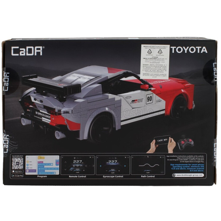 CADA TOYOTA GR SUPRA GT4 N 90 - 356 PCS - WHITE RED GREY 1/20