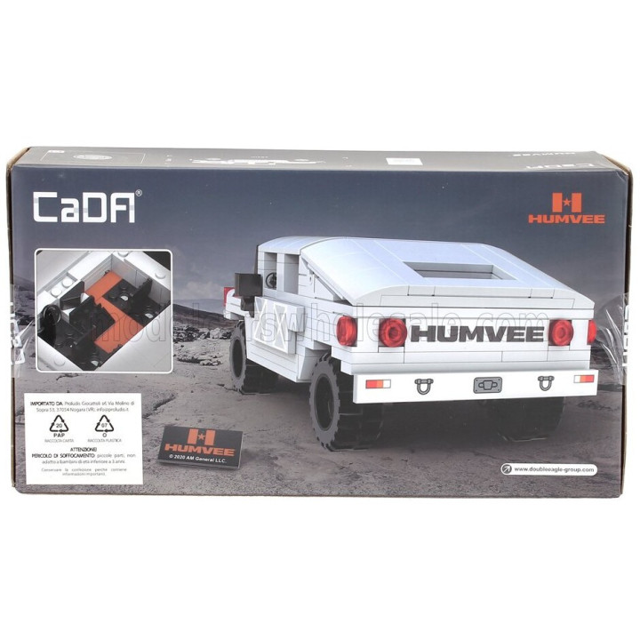 CADA HUMVEE OFF-ROAD - 328 pcs - WHITE BLACK 1/24
