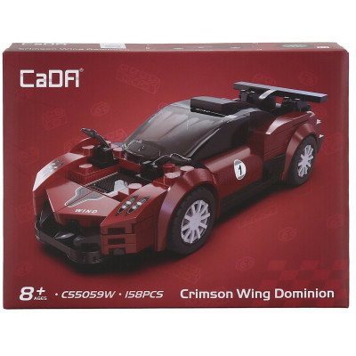 CADA CADA CRIMSON WING RACER - 158 pcs - RED BLACK 1/32