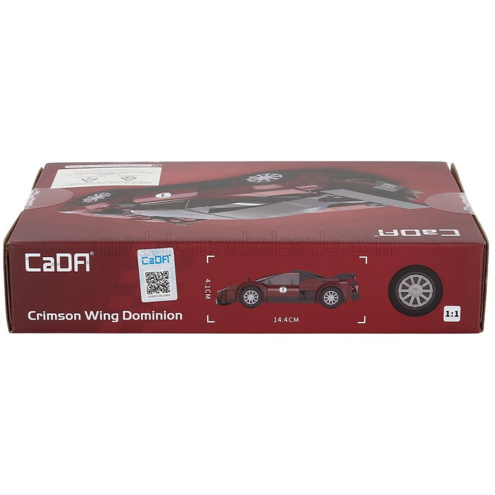 CADA CADA CRIMSON WING RACER - 158 pcs - RED BLACK 1/32