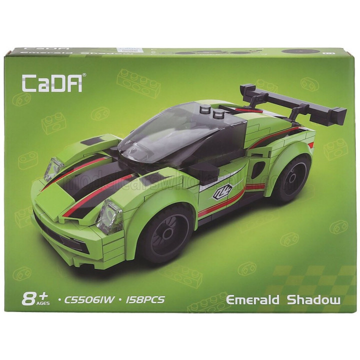 CADA CADA EMERALD SHADOW SPRINT - 158 pcs - LIGHT GREEN BLACK 1/32