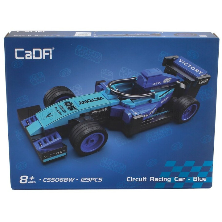 CADA CADA PADDOCK N 6 RACER F1 - 123 PCS - BLUE 1/32