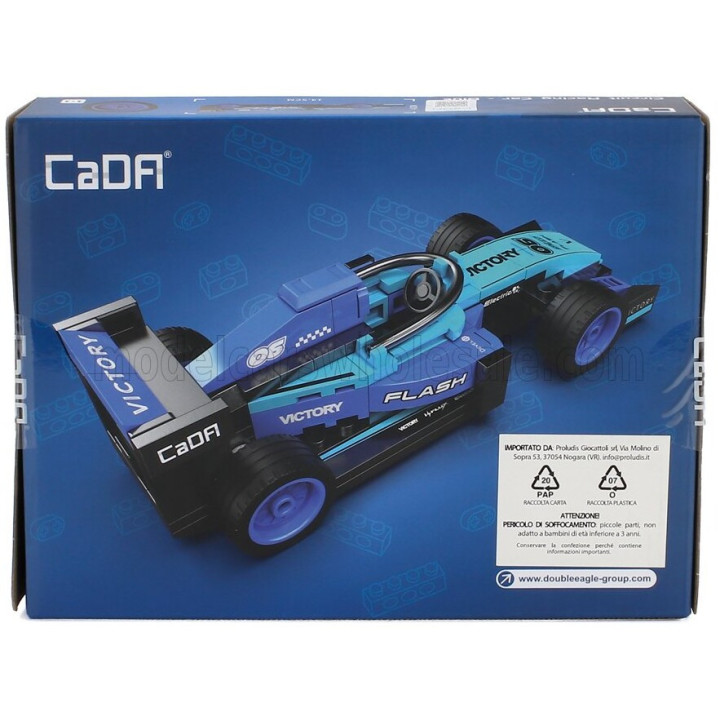 CADA CADA PADDOCK N 6 RACER F1 - 123 PCS - BLUE 1/32