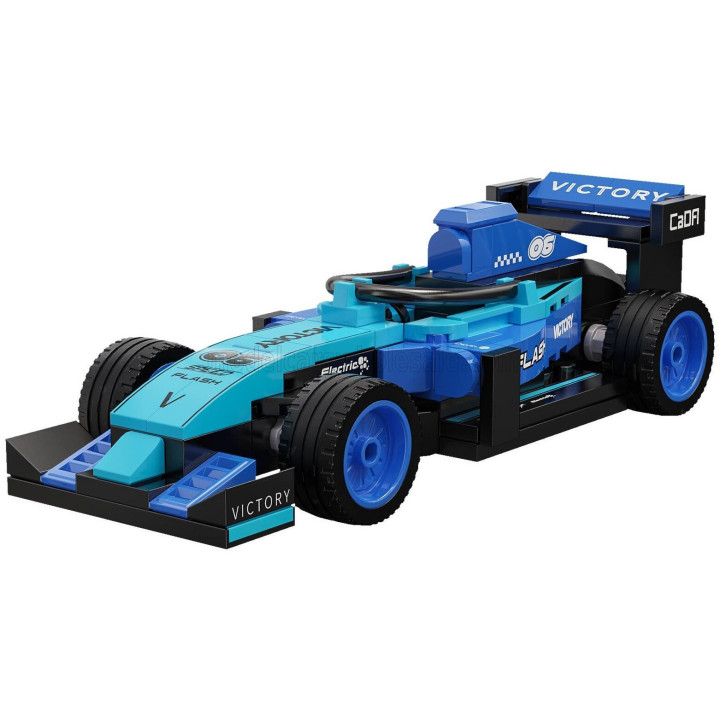 CADA CADA PADDOCK N 6 RACER F1 - 123 PCS - BLUE 1/32