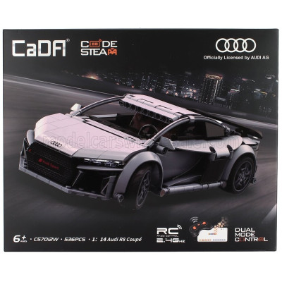 CADA AUDI RC R8 COUPE 2020 - 402 PCS - GREY 1/16