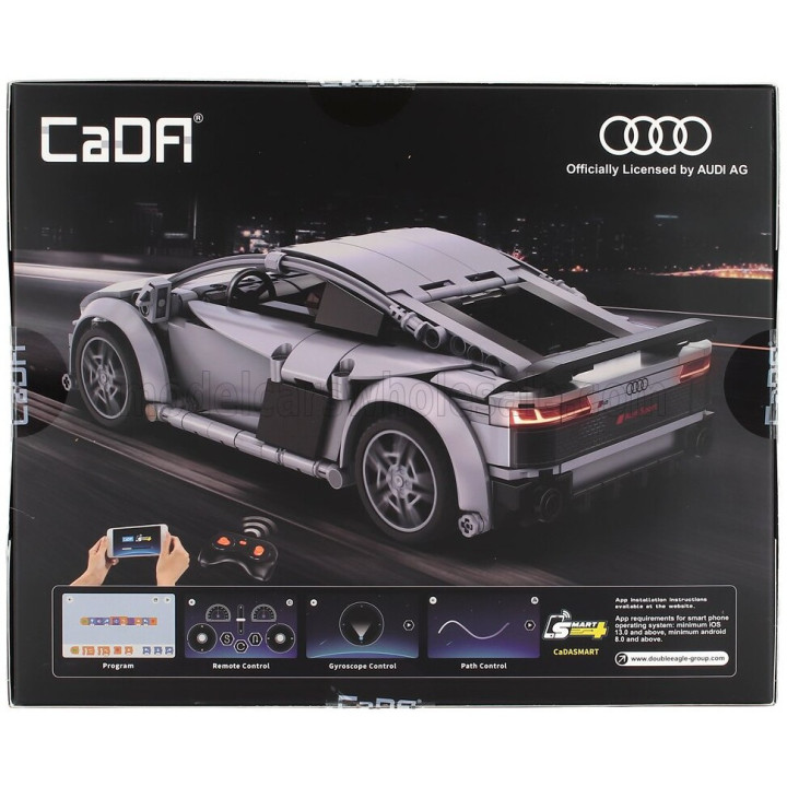 CADA AUDI RC R8 COUPE 2020 - 402 PCS - GREY 1/16