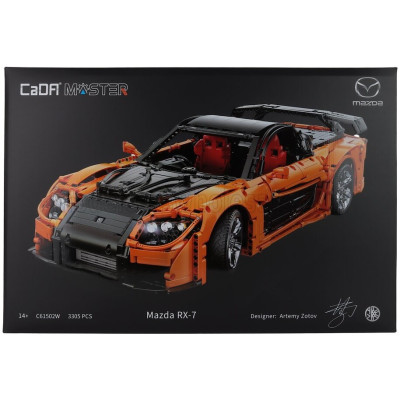 CADA MAZDA RX-7 (FD3S) VEILSIDE 2011 - 3305 PCS - ORANGE BLACK 1/8
