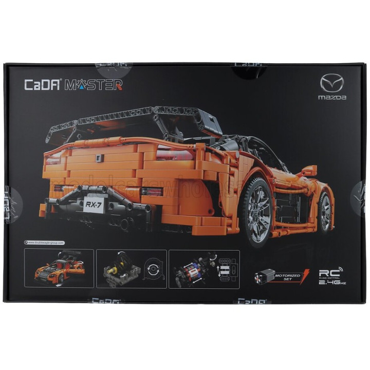 CADA MAZDA RX-7 (FD3S) VEILSIDE 2011 - 3305 PCS - ORANGE BLACK 1/8