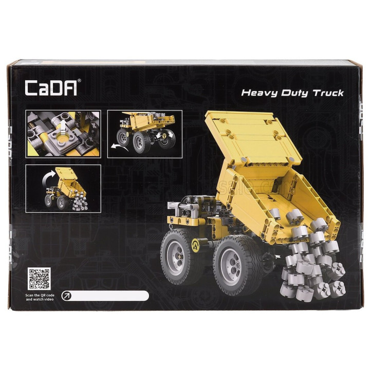 CADA CADA HEAVY DUTY TRUCK - 372 pcs - YELLOW BLACK