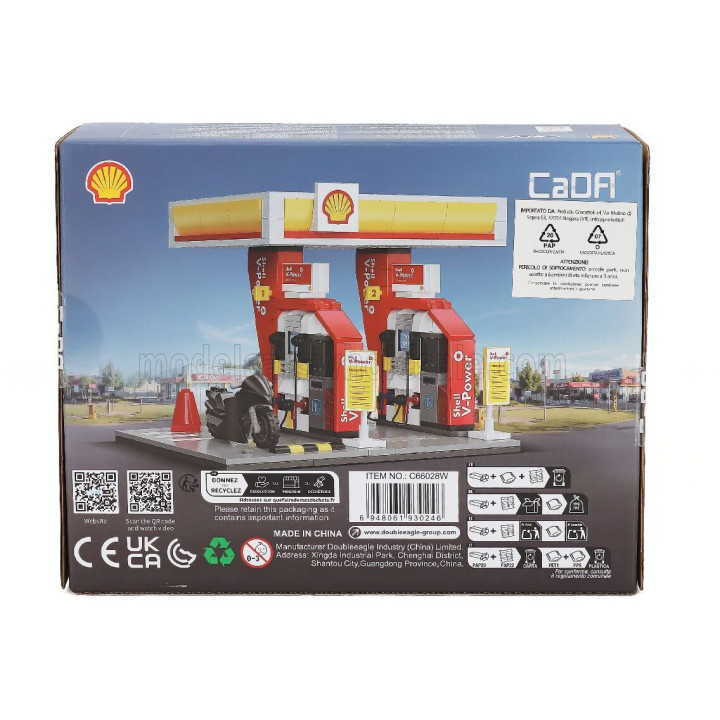 CADA CADA SHELL RETAIL STATION MINI - 305 pcs