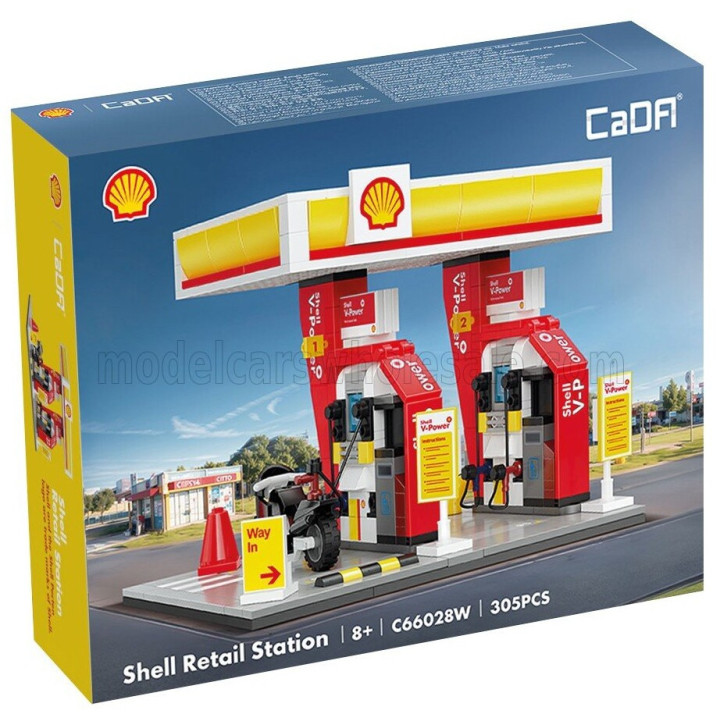 CADA CADA SHELL RETAIL STATION MINI - 305 pcs