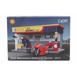 CADA CADA SHELL TANKER MINI REPAIR STATION - 330 pcs