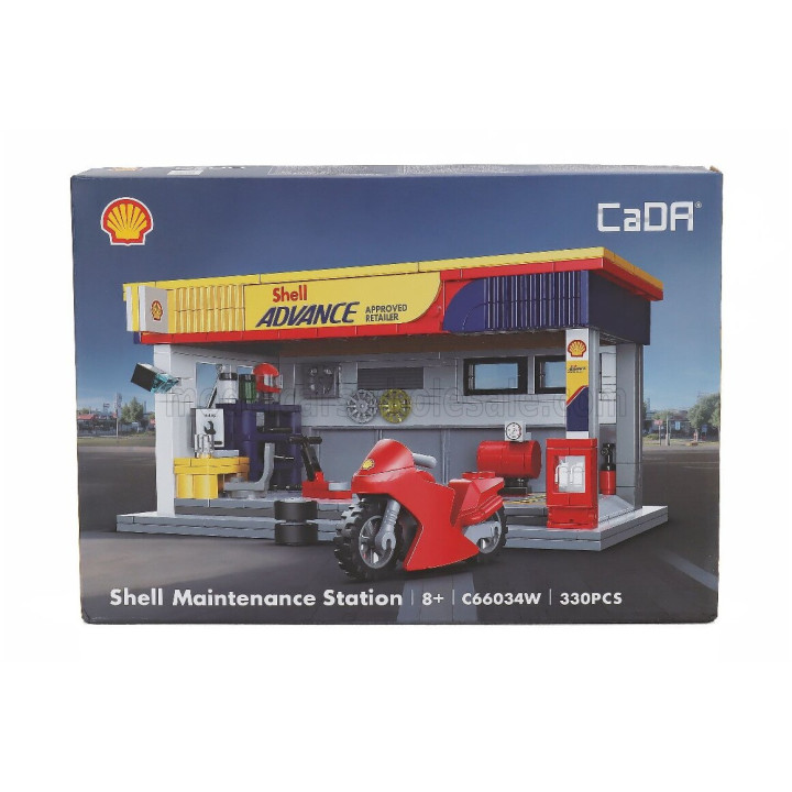 CADA CADA SHELL TANKER MINI REPAIR STATION - 330 pcs