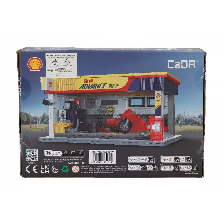 CADA CADA SHELL TANKER MINI REPAIR STATION - 330 pcs