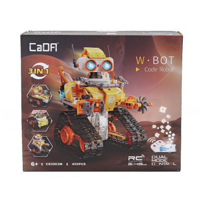 CADA CADA W BOT CODE ROBOT 3 IN 1 - 455 pcs - YELLOW