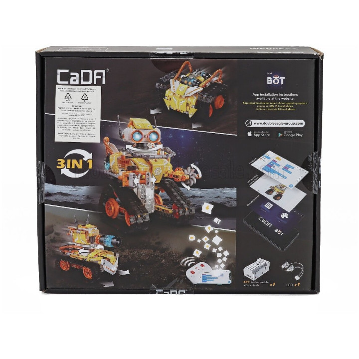 CADA CADA W BOT CODE ROBOT 3 IN 1 - 455 pcs - YELLOW