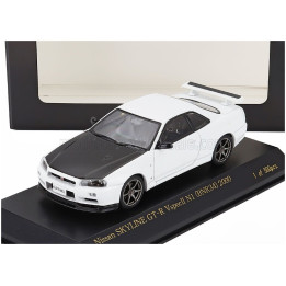 CAR NEL NISSAN SKYLINE GT-R (BNR34) V-SPEC N1 COUPE 2000 - WHITE BLACK 1/43