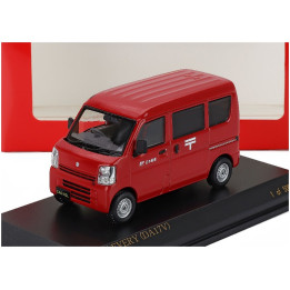 CAR NEL SUZUKI EVERY (DA17V) MINIBUS JAPAN POSTAL DELIVERY 2015 - RED 1/43
