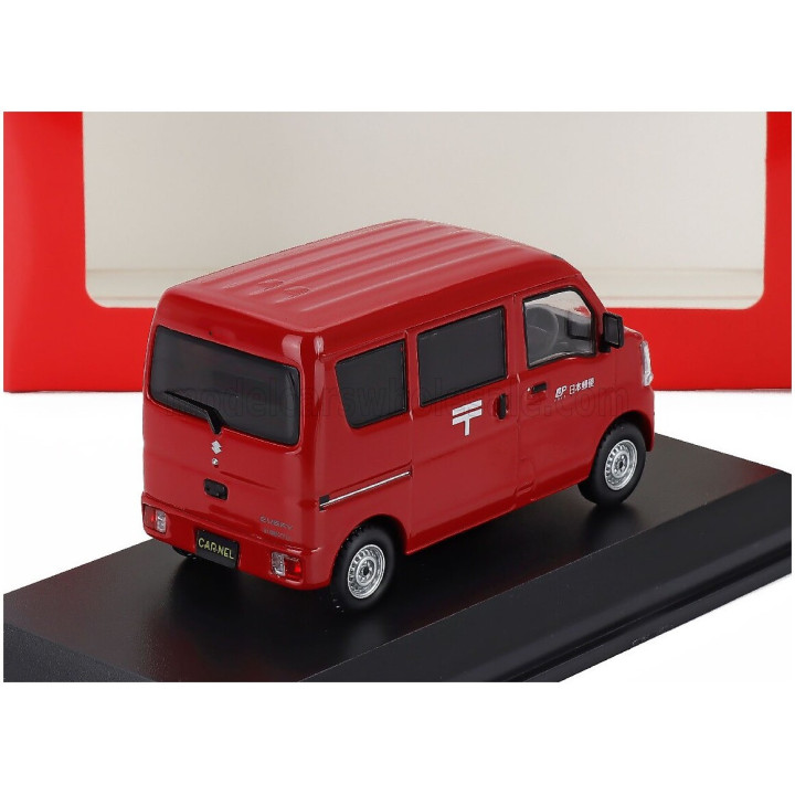 CAR NEL SUZUKI EVERY (DA17V) MINIBUS JAPAN POSTAL DELIVERY 2015 - RED 1/43