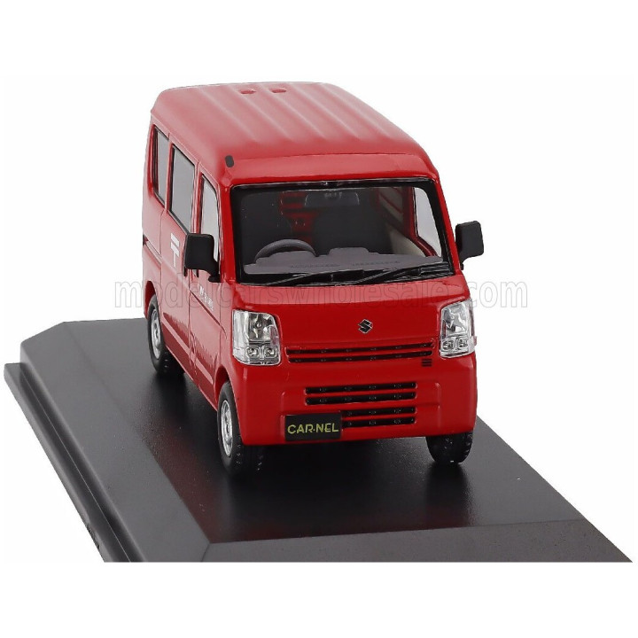 CAR NEL SUZUKI EVERY (DA17V) MINIBUS JAPAN POSTAL DELIVERY 2015 - RED 1/43