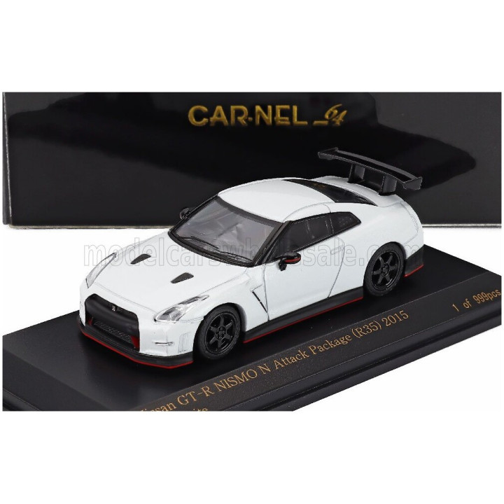 CAR NEL NISSAN GT-R (R35) NISMO ATTACK PACKAGE 2015 - WHITE 1/64