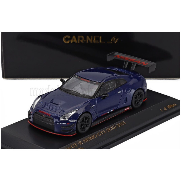 CAR NEL NISSAN GT-R (R35) NISMO GT3 2015 - BLUE 1/64