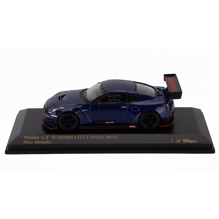 CAR NEL NISSAN GT-R (R35) NISMO GT3 2015 - BLUE 1/64