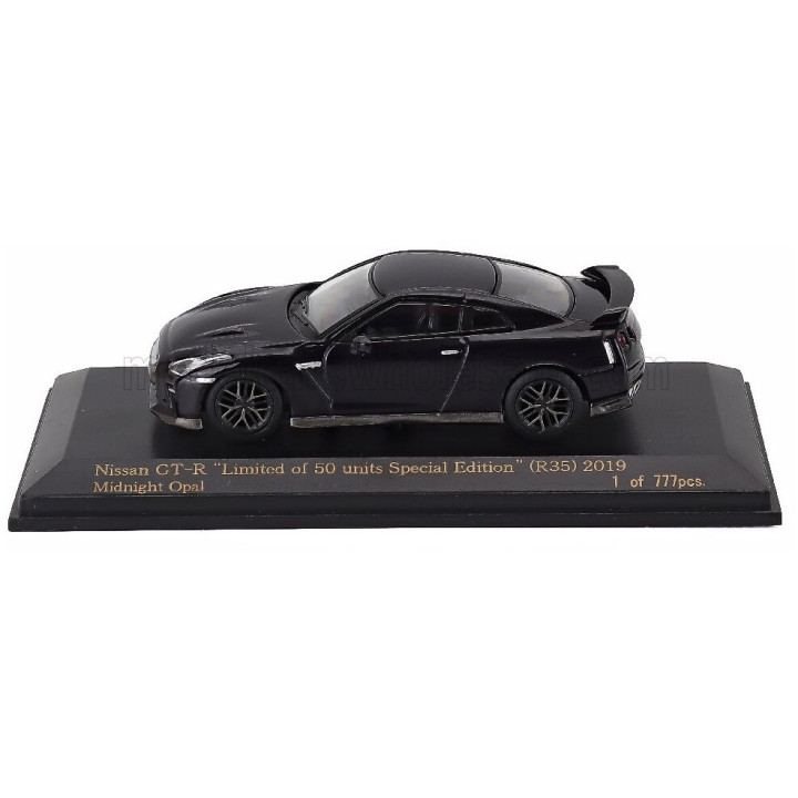 CAR NEL NISSAN GT-R (R35) 2019 - LIMITED OF 50 UNITS SPECIAL EDITION - BLACK 1/64