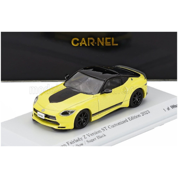 CAR NEL NISSAN FAIRLADY Z ST CUSTOMIZED EDITION 2023 - YELLOW BLACK 1/64